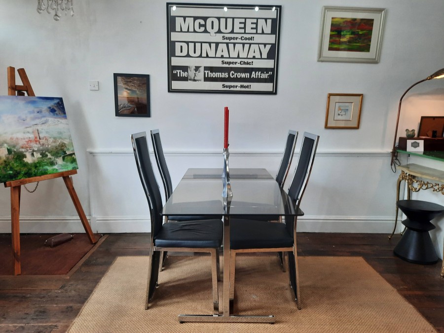 Pieff Dining Table And Four Chairs Circa 1970s