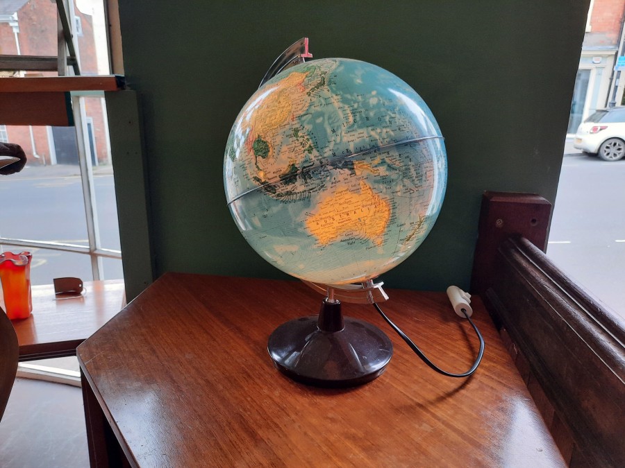 World Globe Lamp Circa 1980s.