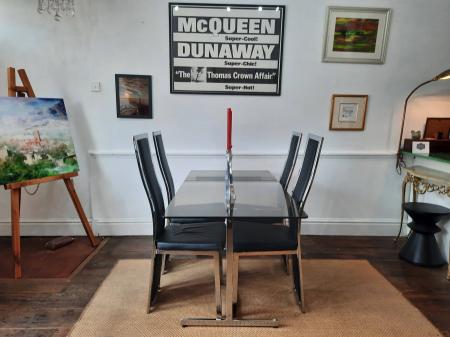 Pieff Dining Table And Four Chairs Circa 1970s
