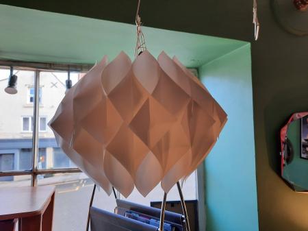 Butterfly Pendant Shade By Lars Schioler Circa 1960s