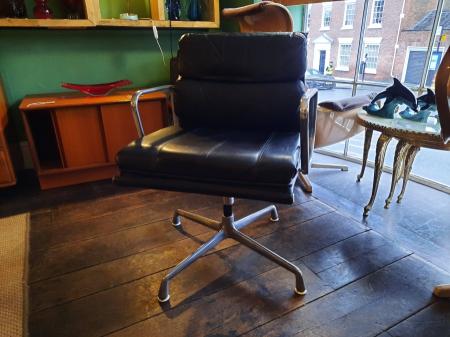 Eames For Herman Miller EA 208 Soft Pad Office Chair Circa 1980s