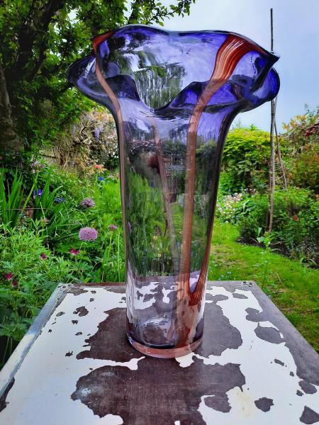 Art Glass Vase Circa 1970s