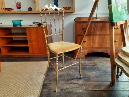 Chiavari Brass Chair Circa 1960s